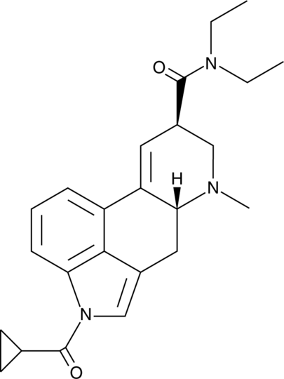 Chemical structure of 1cP-LSD 100mcg Blotters