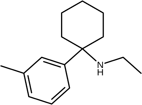 Chemical structure of 3-Me-PCE HCl