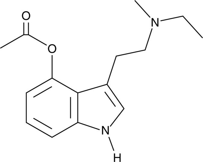 Chemical structure of 4-AcO-MET 20mg Pellets