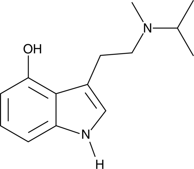 Chemical structure of 4-HO-MiPT Fumarate