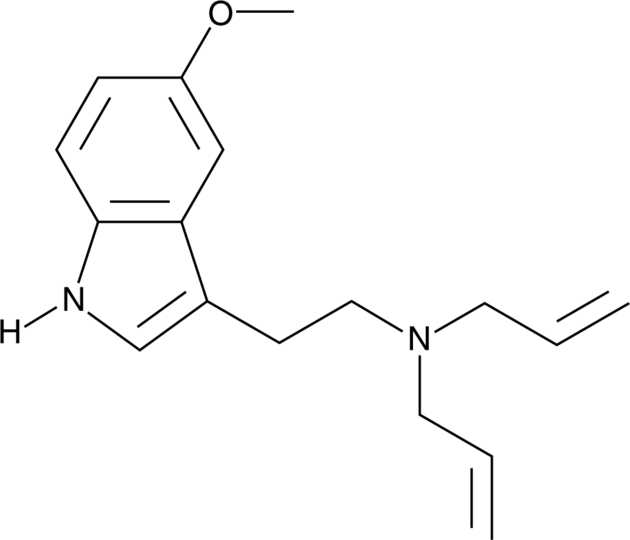 Chemical structure of 5-MeO-DALT Freebase